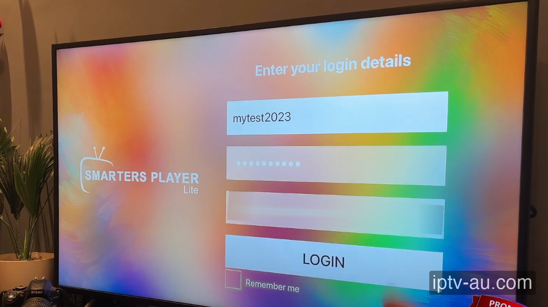 Enter Your Credentials for IPTV on Apple TV