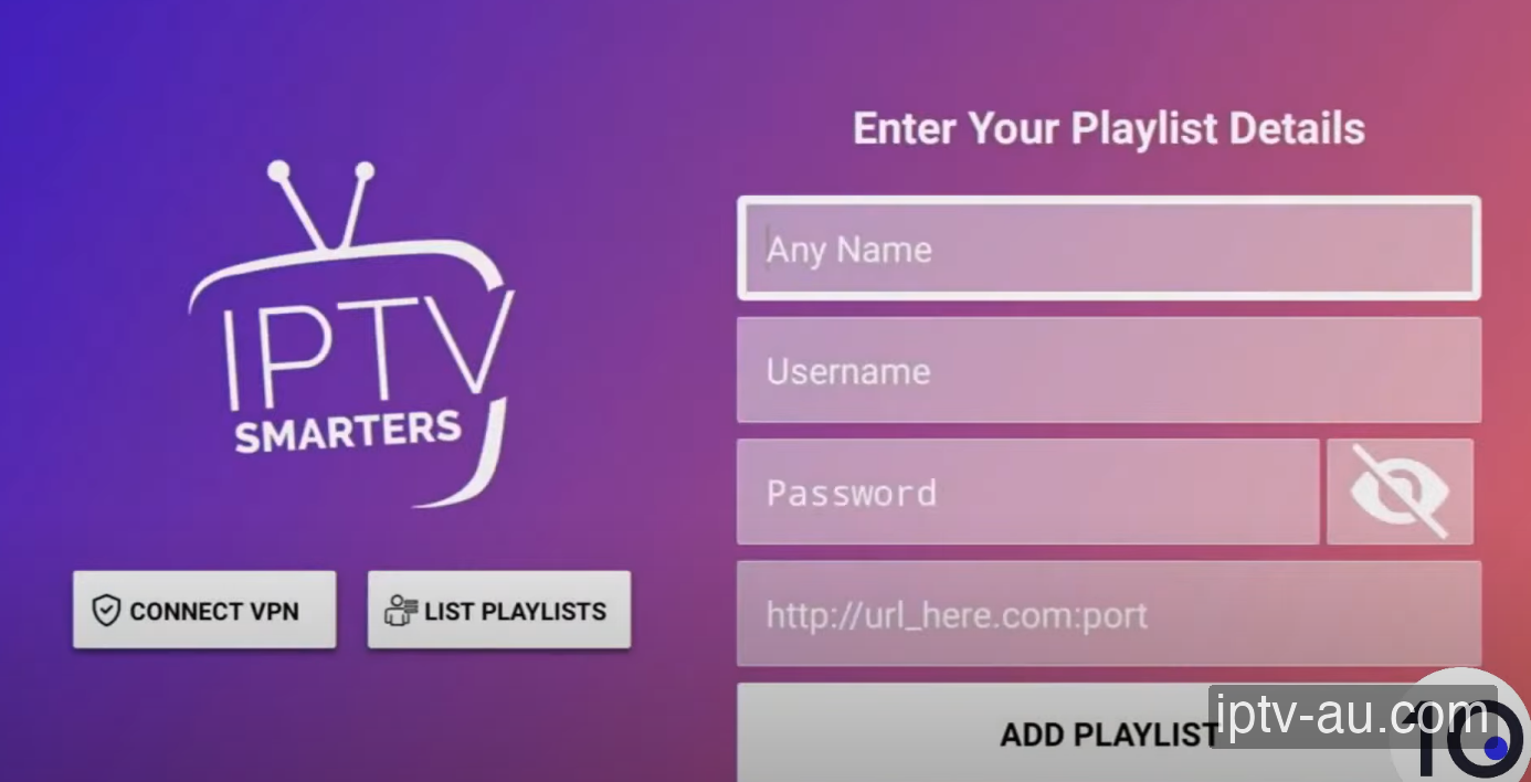 Enter Your Credentials for IPTV on Chromecast
