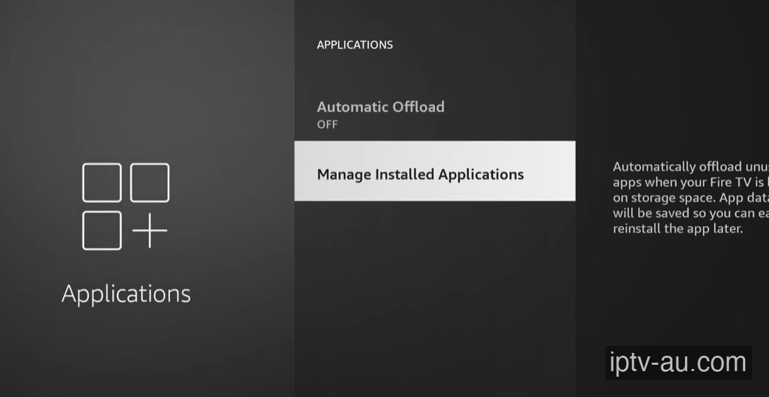 Manage Installed Applications