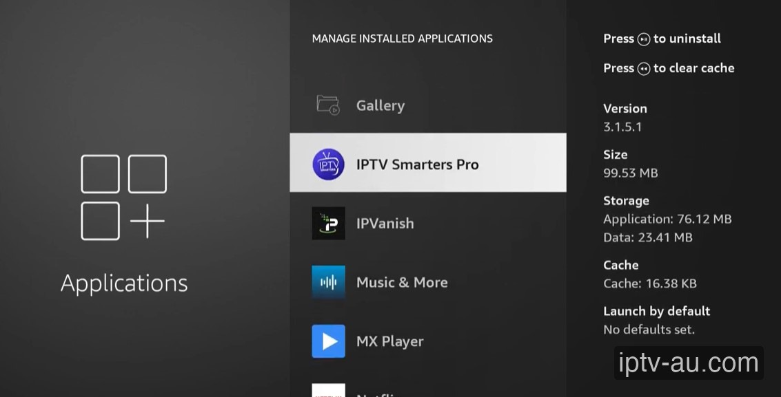Select IPTV Smarters Pro