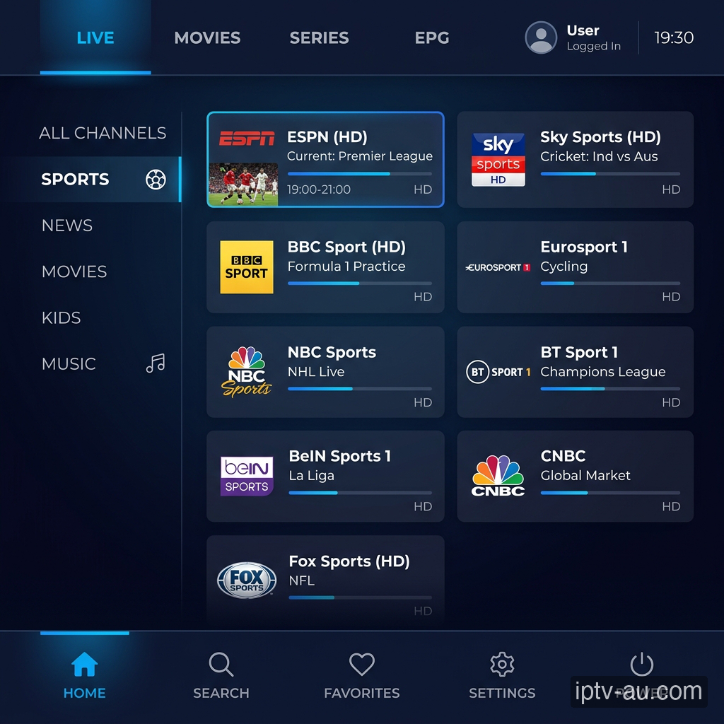 Start Watching for IPTV on App