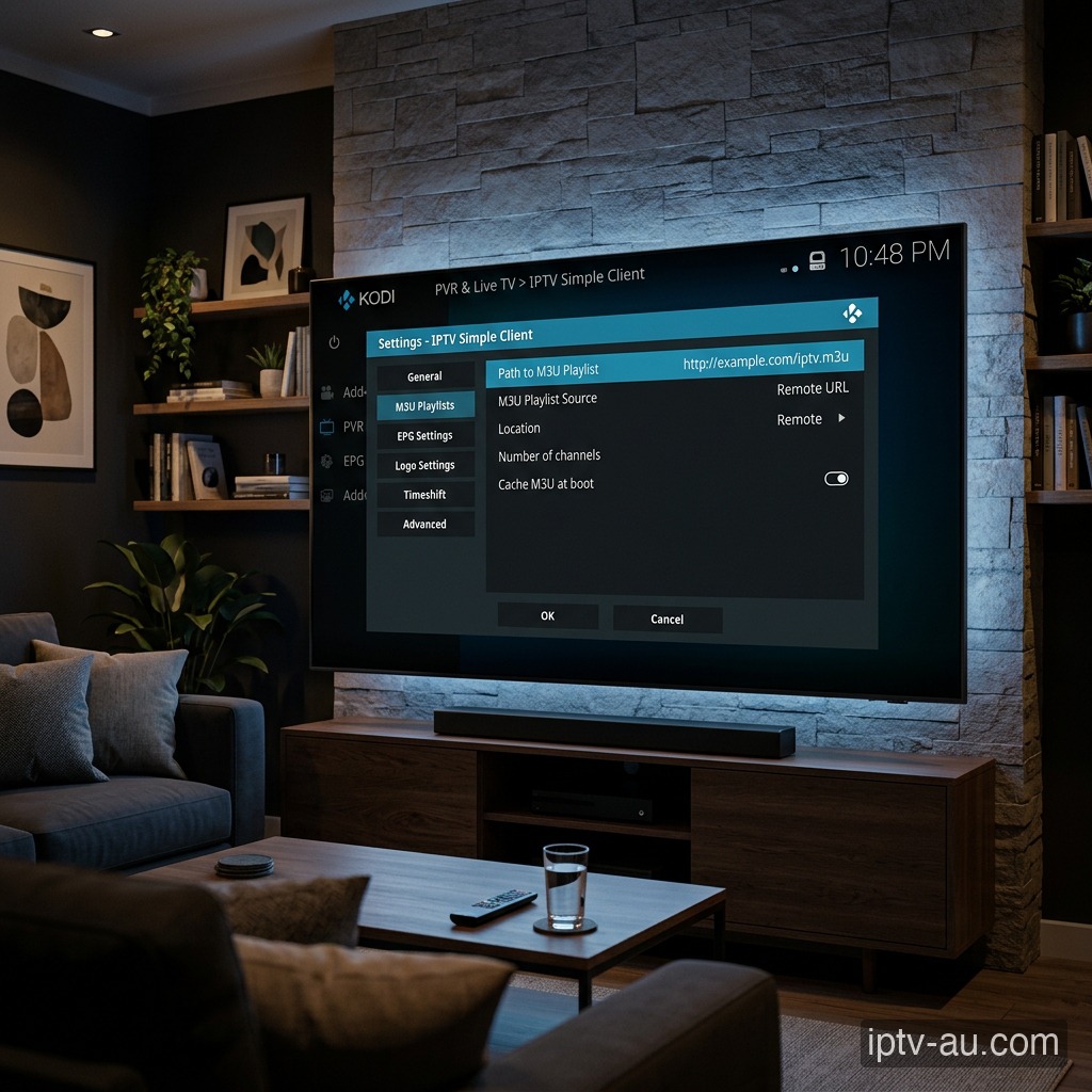 Configure Your M3U Playlist for IPTV on Kodi IPTV