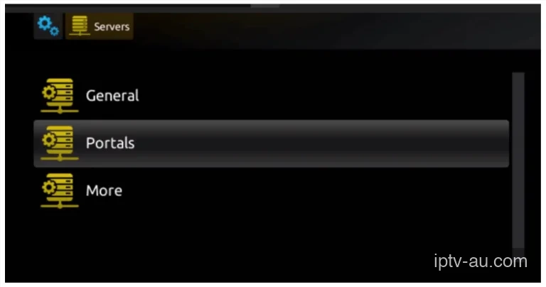 Enter Portal Information for IPTV on MAG Box