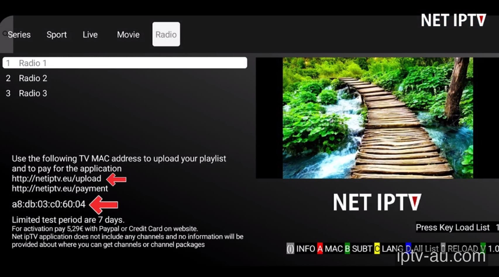 Upload Your M3U Playlist for IPTV on Net IPTV