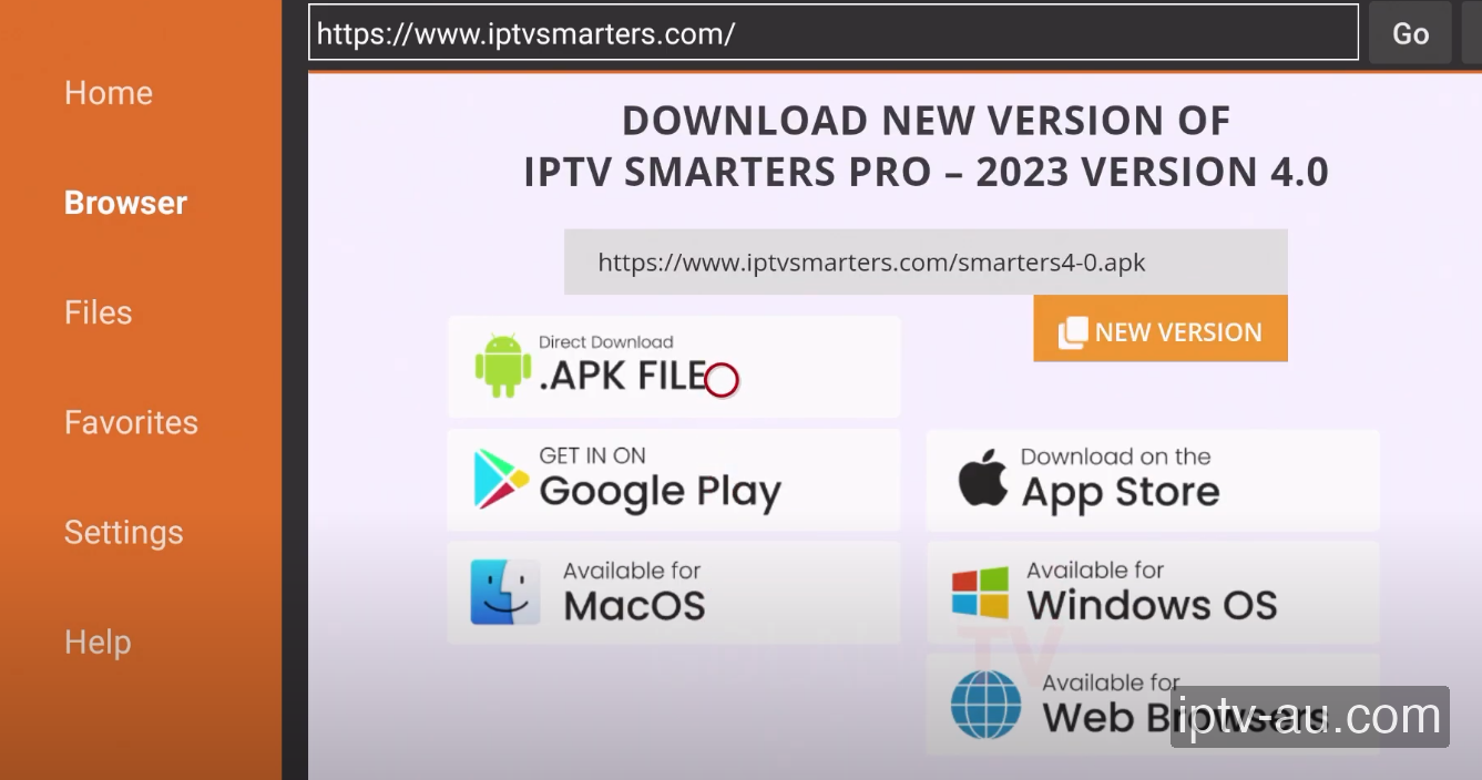 Download the APK File for IPTV on Nvidia Shield TV