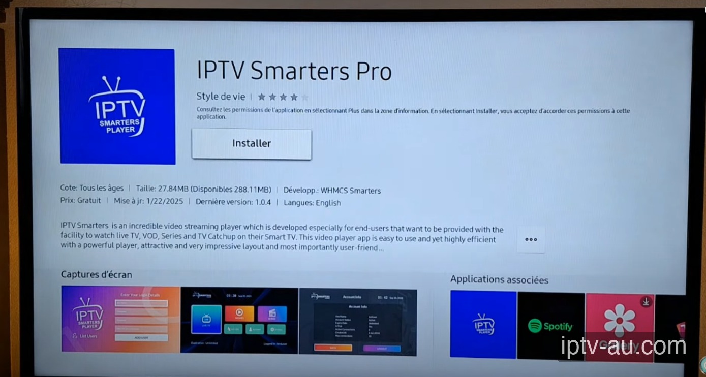 Install the App for IPTV on Samsung TV
