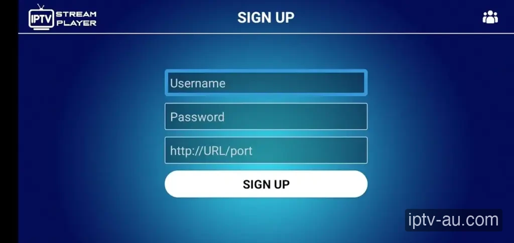 Enter Credentials for IPTV on IPTV Stream Player