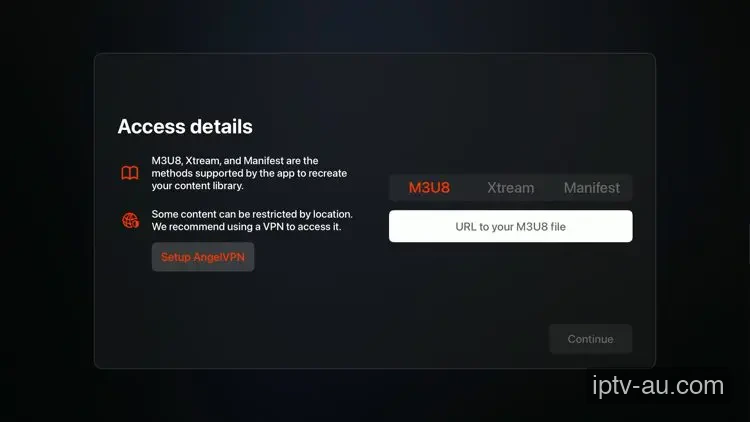 Enter Xtream Codes Details for IPTV on UHF App IPTV